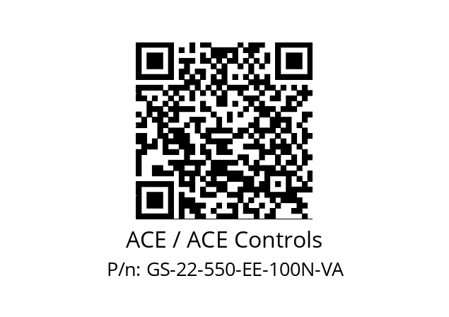   ACE / ACE Controls GS-22-550-EE-100N-VA