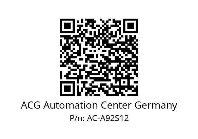   ACG Automation Center Germany AC-A92S12