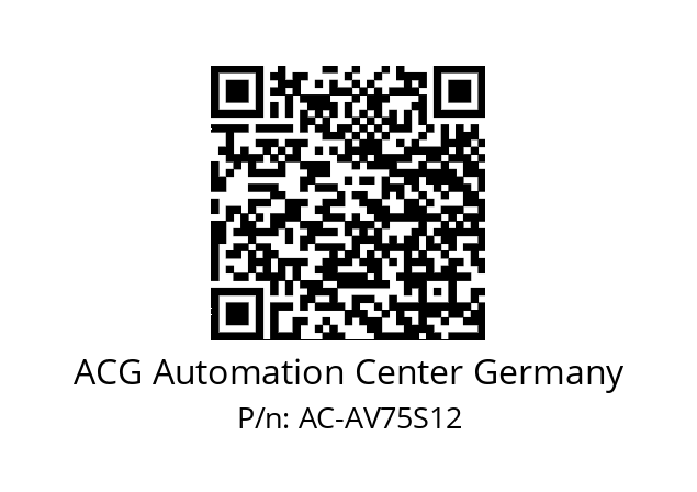   ACG Automation Center Germany AC-AV75S12