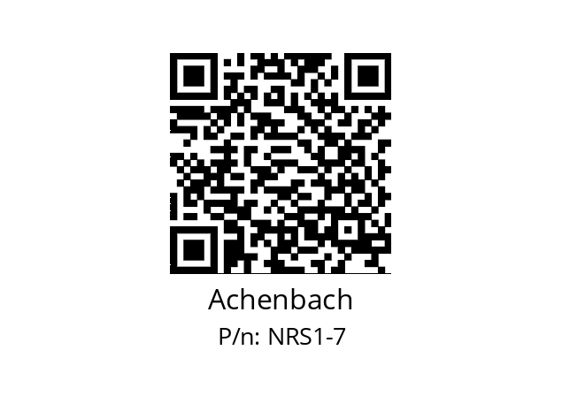   Achenbach NRS1-7