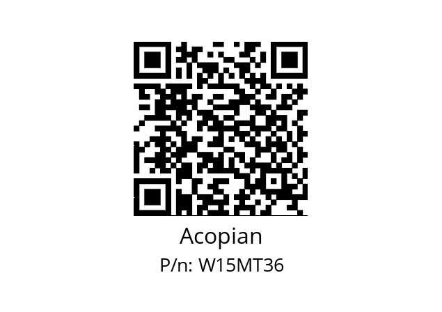   Acopian W15MT36