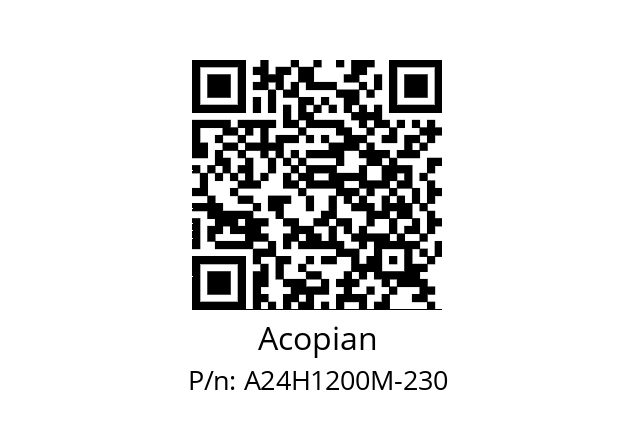   Acopian A24H1200M-230