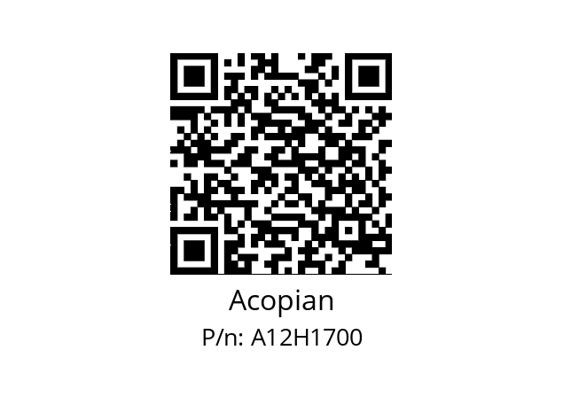   Acopian A12H1700