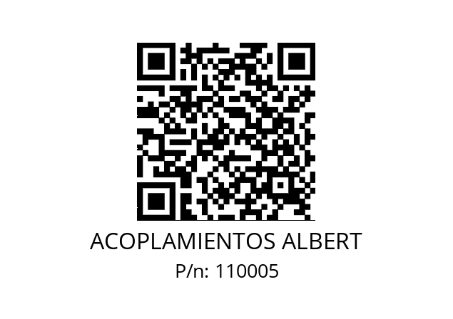   ACOPLAMIENTOS ALBERT 110005