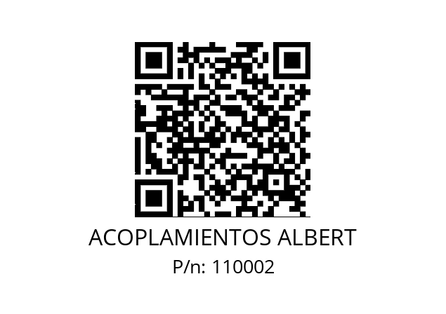   ACOPLAMIENTOS ALBERT 110002