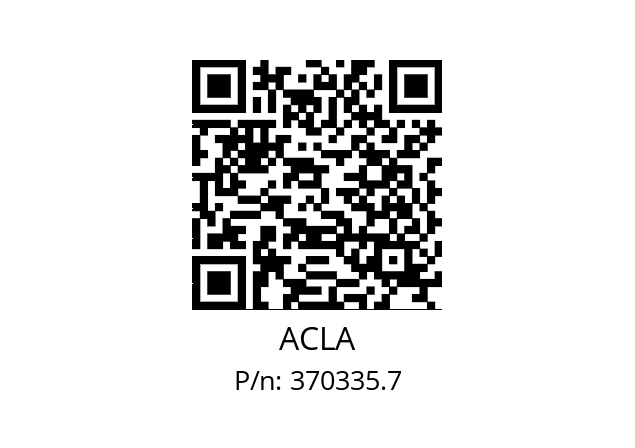   ACLA 370335.7