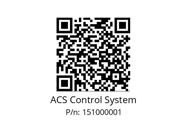   ACS Control System 151000001