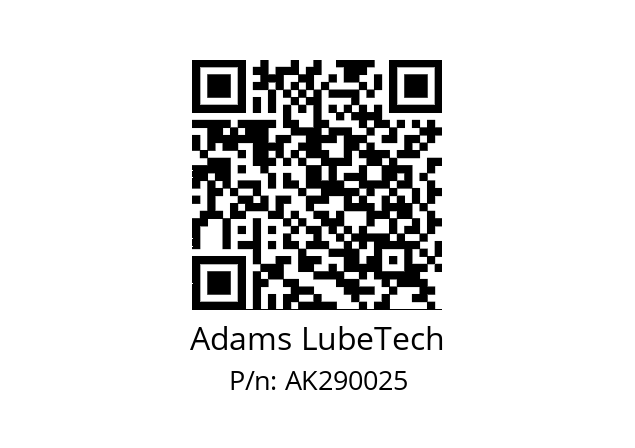   Adams LubeTech AK290025