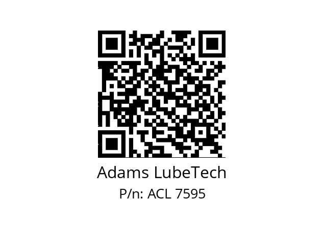   Adams LubeTech ACL 7595