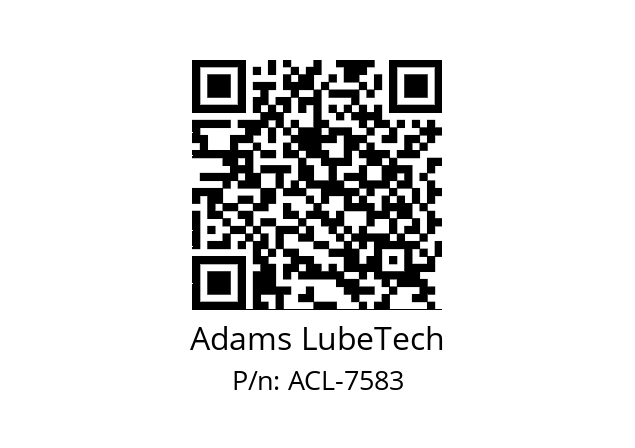   Adams LubeTech ACL-7583