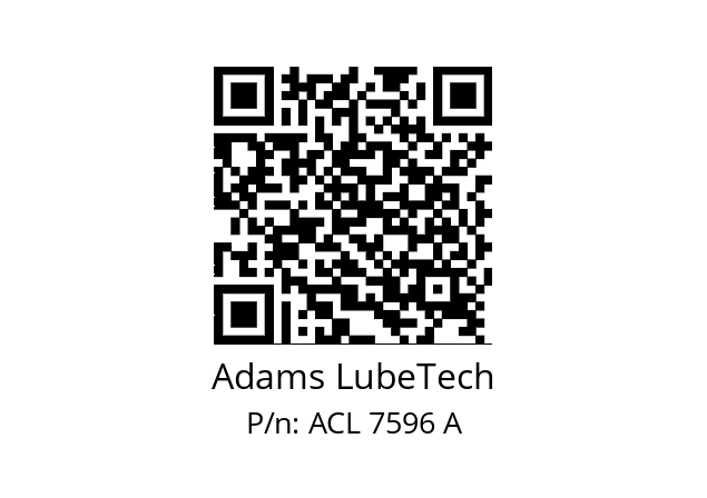   Adams LubeTech ACL 7596 A