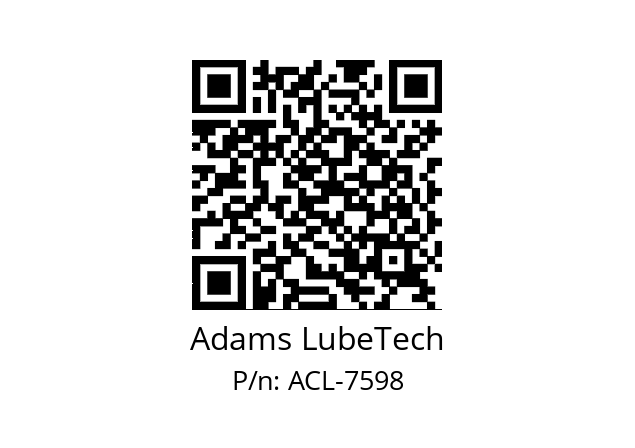   Adams LubeTech ACL-7598