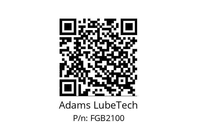   Adams LubeTech FGB2100