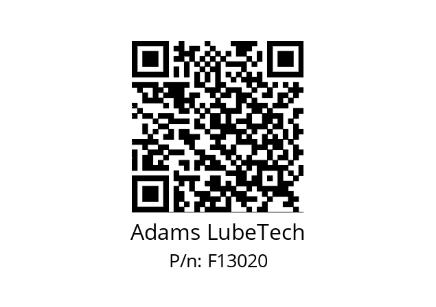   Adams LubeTech F13020