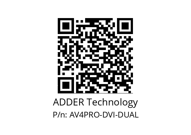   ADDER Technology AV4PRO-DVI-DUAL