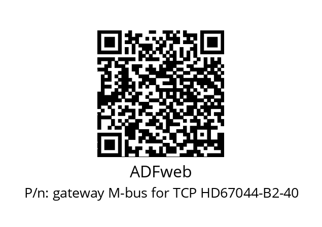   ADFweb gateway M-bus for TCP HD67044-B2-40