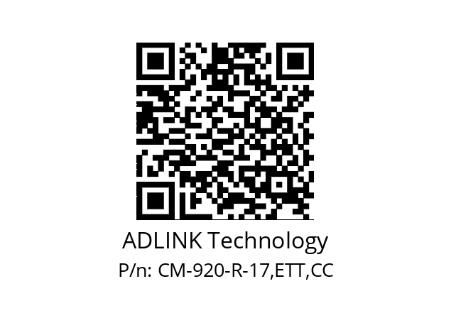   ADLINK Technology CM-920-R-17,ETT,CC