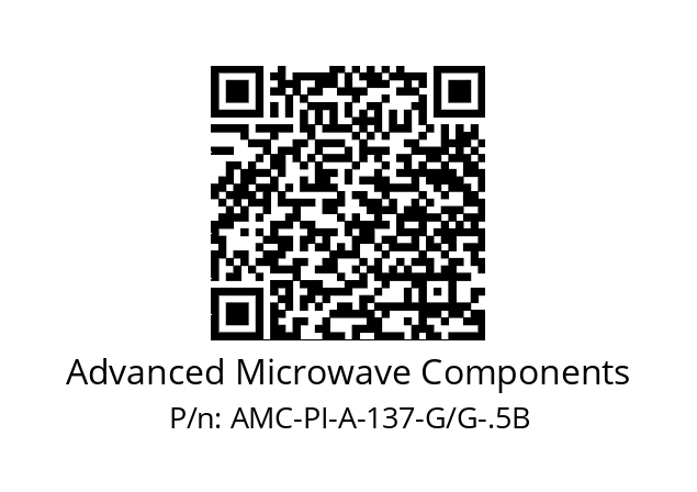   Advanced Microwave Components AMC-PI-A-137-G/G-.5B