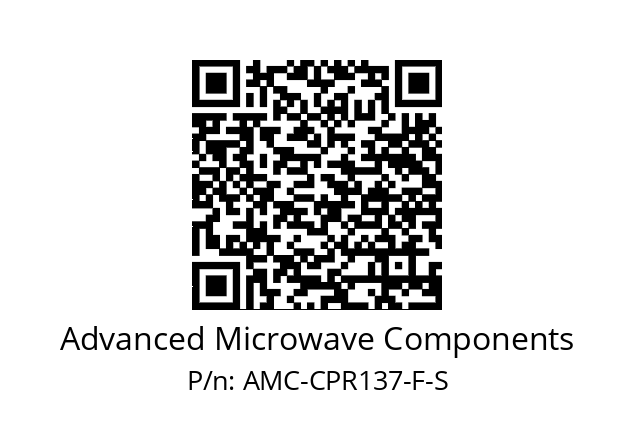   Advanced Microwave Components AMC-CPR137-F-S