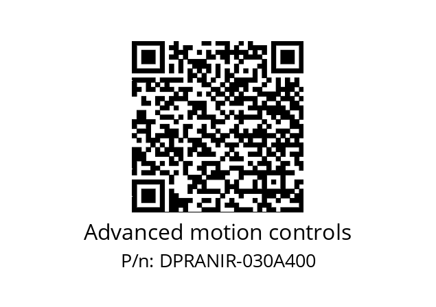   Advanced motion controls DPRANIR-030A400