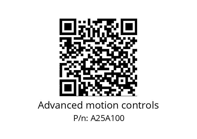   Advanced motion controls A25A100