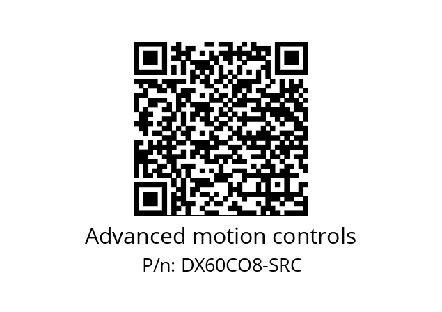   Advanced motion controls DX60CO8-SRC