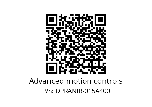   Advanced motion controls DPRANIR-015A400