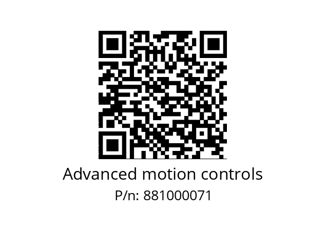   Advanced motion controls 881000071