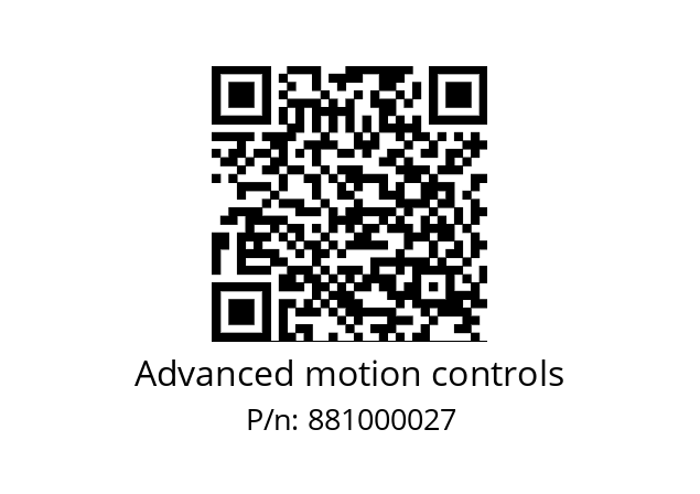   Advanced motion controls 881000027