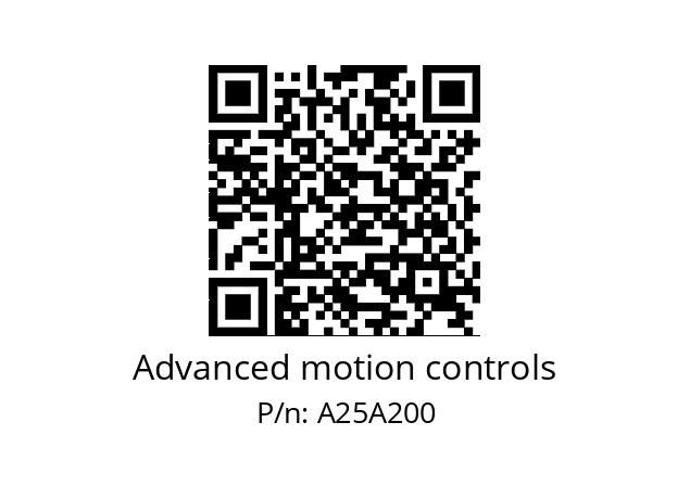   Advanced motion controls A25A200