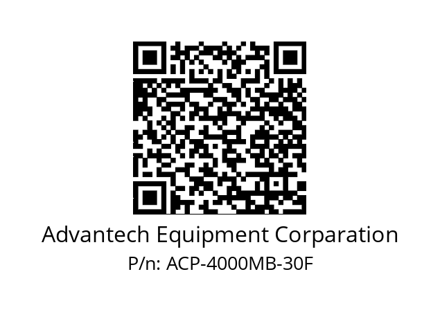   Advantech Equipment Corparation ACP-4000MB-30F