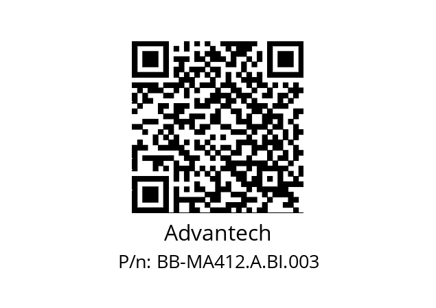   Advantech BB-MA412.A.BI.003