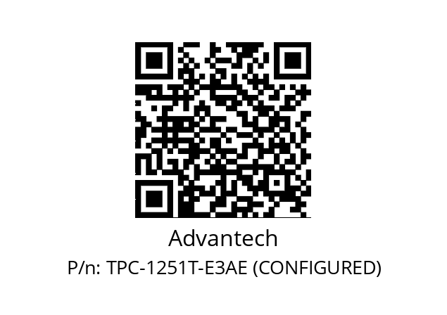   Advantech TPC-1251T-E3AE (CONFIGURED)