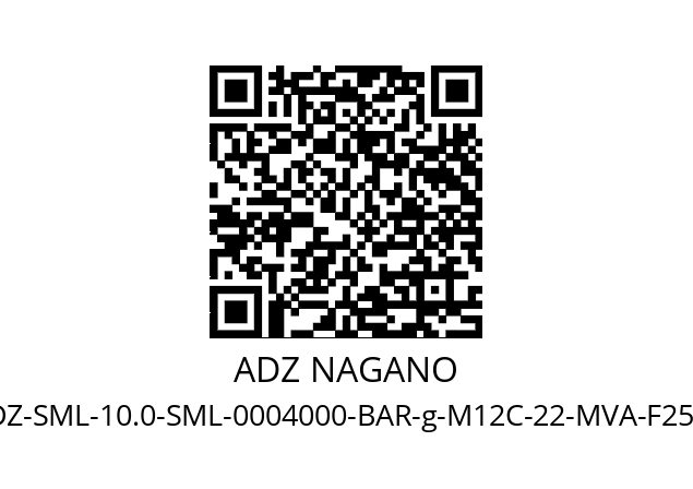   ADZ NAGANO ADZ-SML-10.0-SML-0004000-BAR-g-M12C-22-MVA-F25   0…40