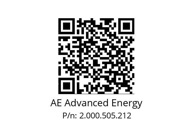   AE Advanced Energy 2.000.505.212