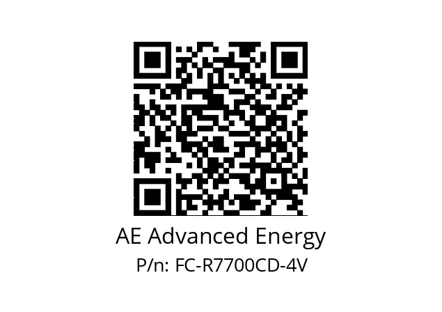   AE Advanced Energy FC-R7700CD-4V