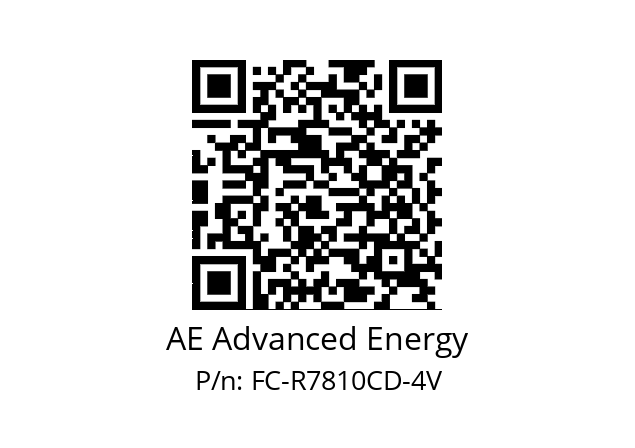   AE Advanced Energy FC-R7810CD-4V