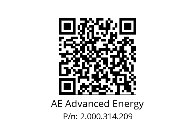   AE Advanced Energy 2.000.314.209