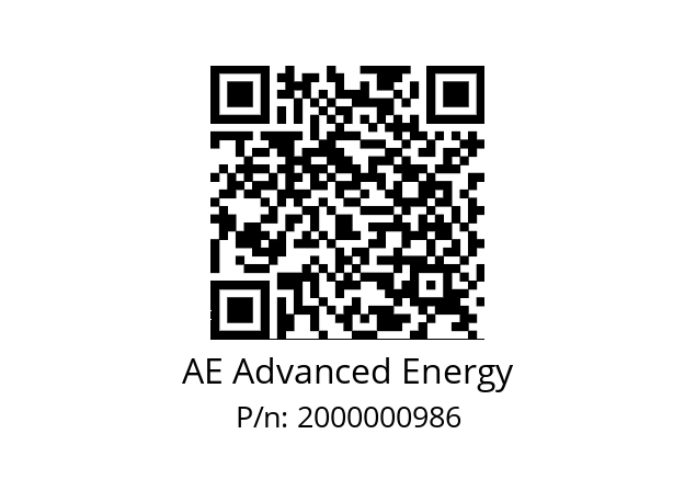   AE Advanced Energy 2000000986