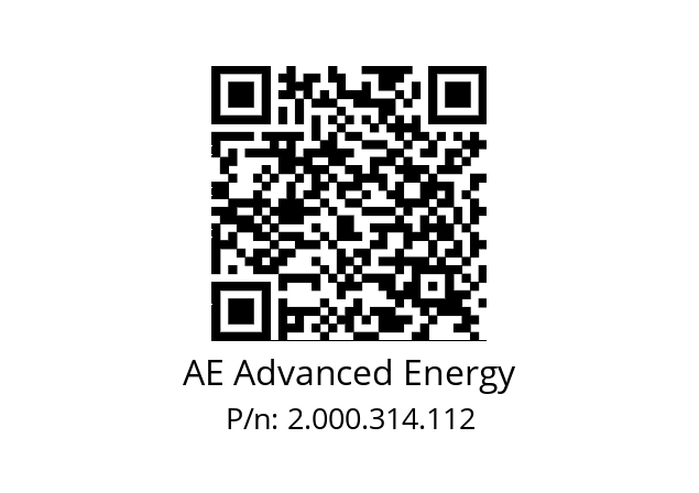   AE Advanced Energy 2.000.314.112