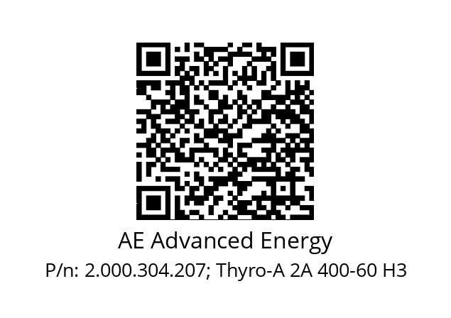   AE Advanced Energy 2.000.304.207; Thyro-A 2A 400-60 H3