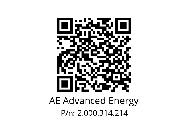   AE Advanced Energy 2.000.314.214