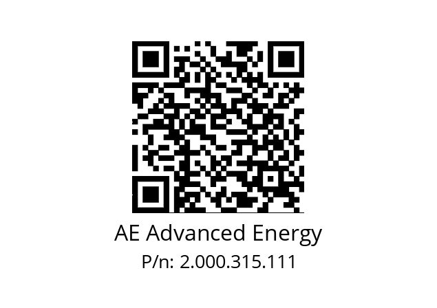   AE Advanced Energy 2.000.315.111