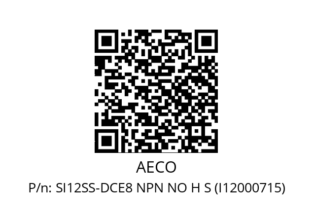   AECO SI12SS-DCE8 NPN NO H S (I12000715)