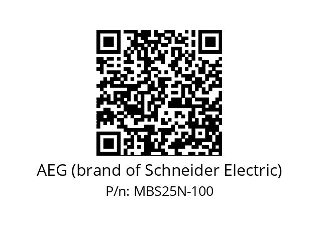   AEG (brand of Schneider Electric) MBS25N-100