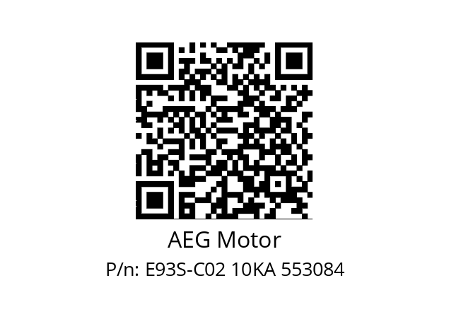   AEG Motor E93S-C02 10KA 553084