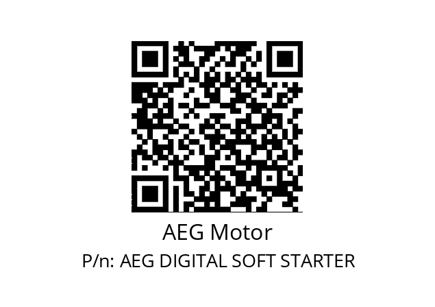   AEG Motor AEG DIGITAL SOFT STARTER