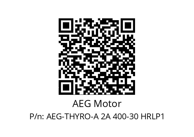   AEG Motor AEG-THYRO-A 2A 400-30 HRLP1