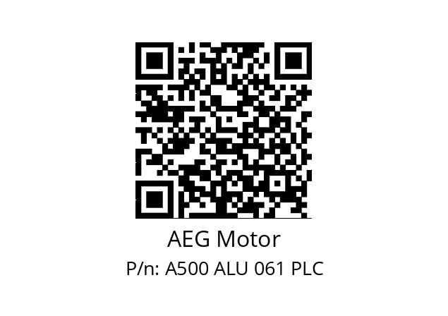   AEG Motor A500 ALU 061 PLC