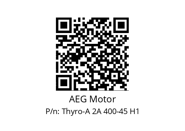   AEG Motor Thyro-A 2A 400-45 H1